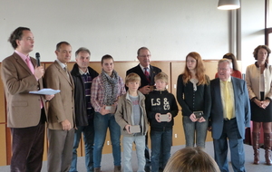 Nolwenn, Lucie, Armand et Gabriel récompensés par la Municipalité