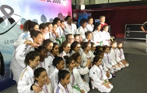 Le podium Benjamines de la Coupe IDF par équipes féminines