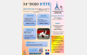 Dojo d'été du 10 juillet au 25 août
