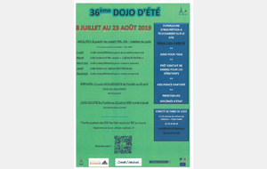 Dojo d'été du 8 juillet au 23 août