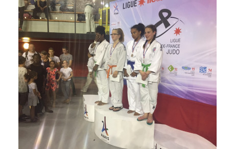 Terrie Amonles Voiseux et Guilhem Dufau médaille de bronze aux Ile de France Benjamins à l'INJ